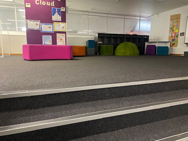 Cloud and stairs carpet